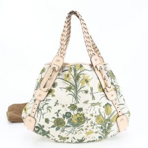 Gucci Horsebit Flower 137621 Leather Tote Bag Shoulder Gold Hardware A4 Women's